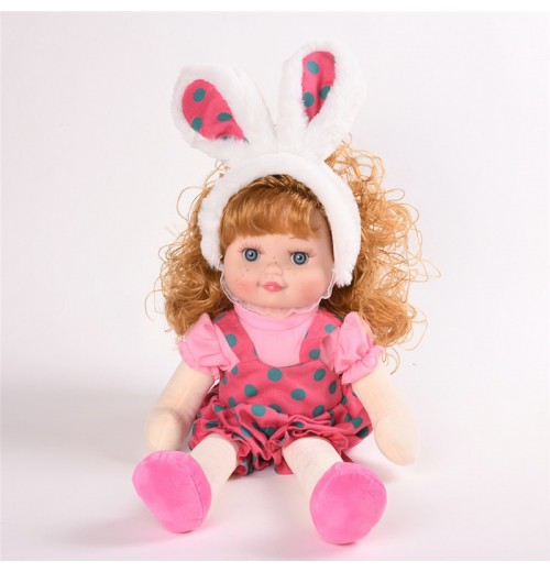 15.7in Bulk Freckle Doll, Imitation Press Bed Rag Doll, June Day Children's Day Gift, Princess Doll Toy