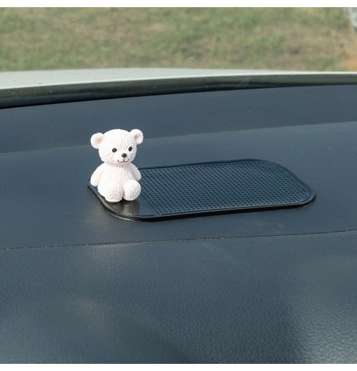 13*7cm Car Anti-Slip Pad Bear Doll Ornament Car Silicone Interior Dashboard